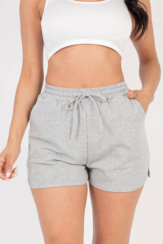 French Terry Lounge Shorts - Heather Grey