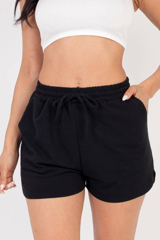 French Terry Shorts - Black