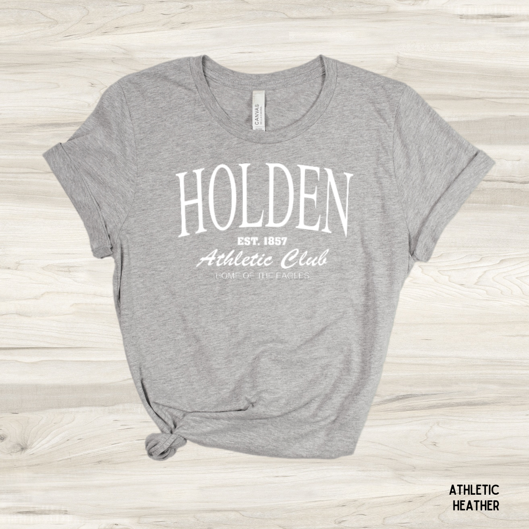 Adult - Holden Athletic Club SS Tee - White Print