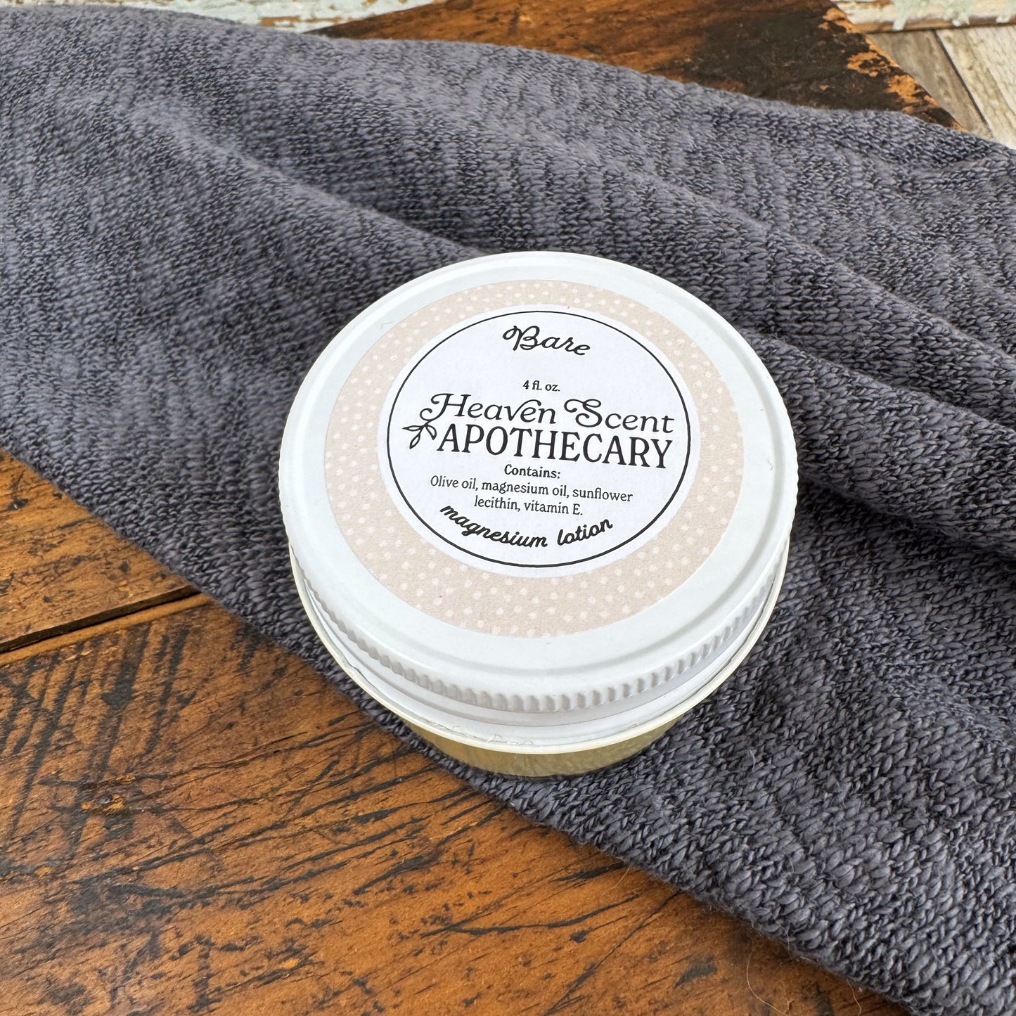 Bare Magnesium Lotion | Heaven Scent Apothecary | The Corner Collective