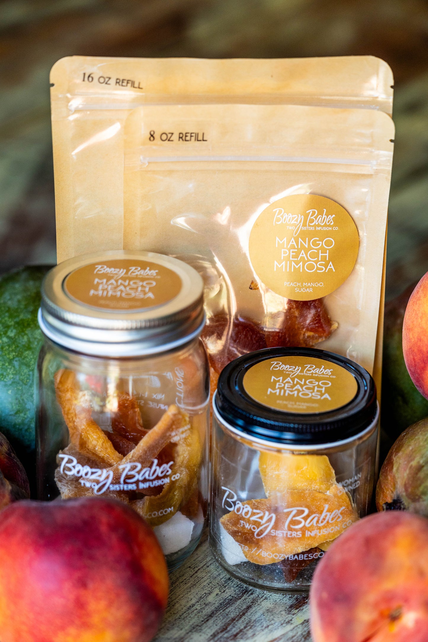 Boozy Babes - Mango Peach Mimosa