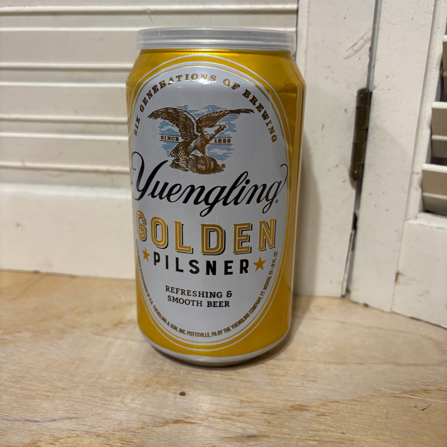 Recycled Can Candle - 12oz Citronella (Yuengling Golden)