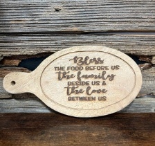 Bless The Food Before Us... Deco Cutting Board | V's Workshop