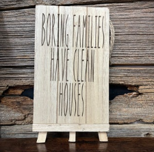 Boring Families... Easel Sign | V's Workshop