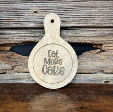 Eat More Cake Deco Cutting Board | V's Workshop