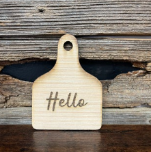Hello Mini Deco Cutting Board | V's Workshop