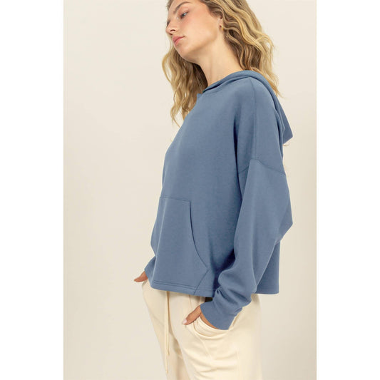 Hooded Pullover With Kangaroo Pocket