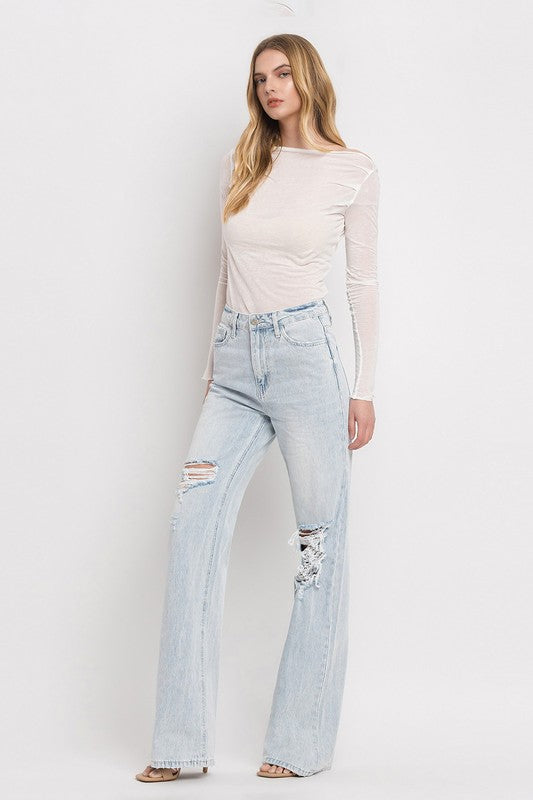 Vervet 90'S Vintage Super High Rise Flare Jeans