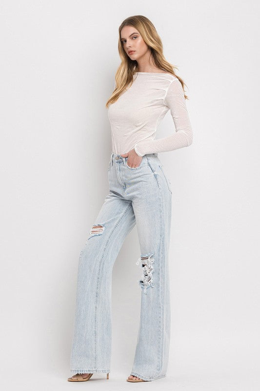 Vervet 90'S Vintage Super High Rise Flare Jeans