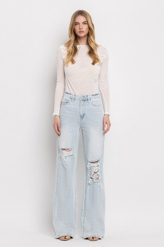 Vervet 90'S Vintage Super High Rise Flare Jeans