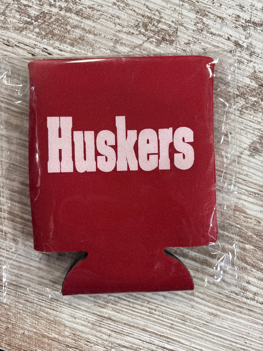 Huskers Koozie - Red (White)