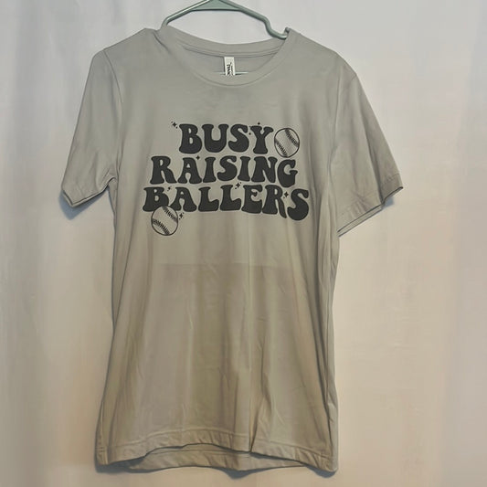"Busy Raising Ballers" Graphic Tee