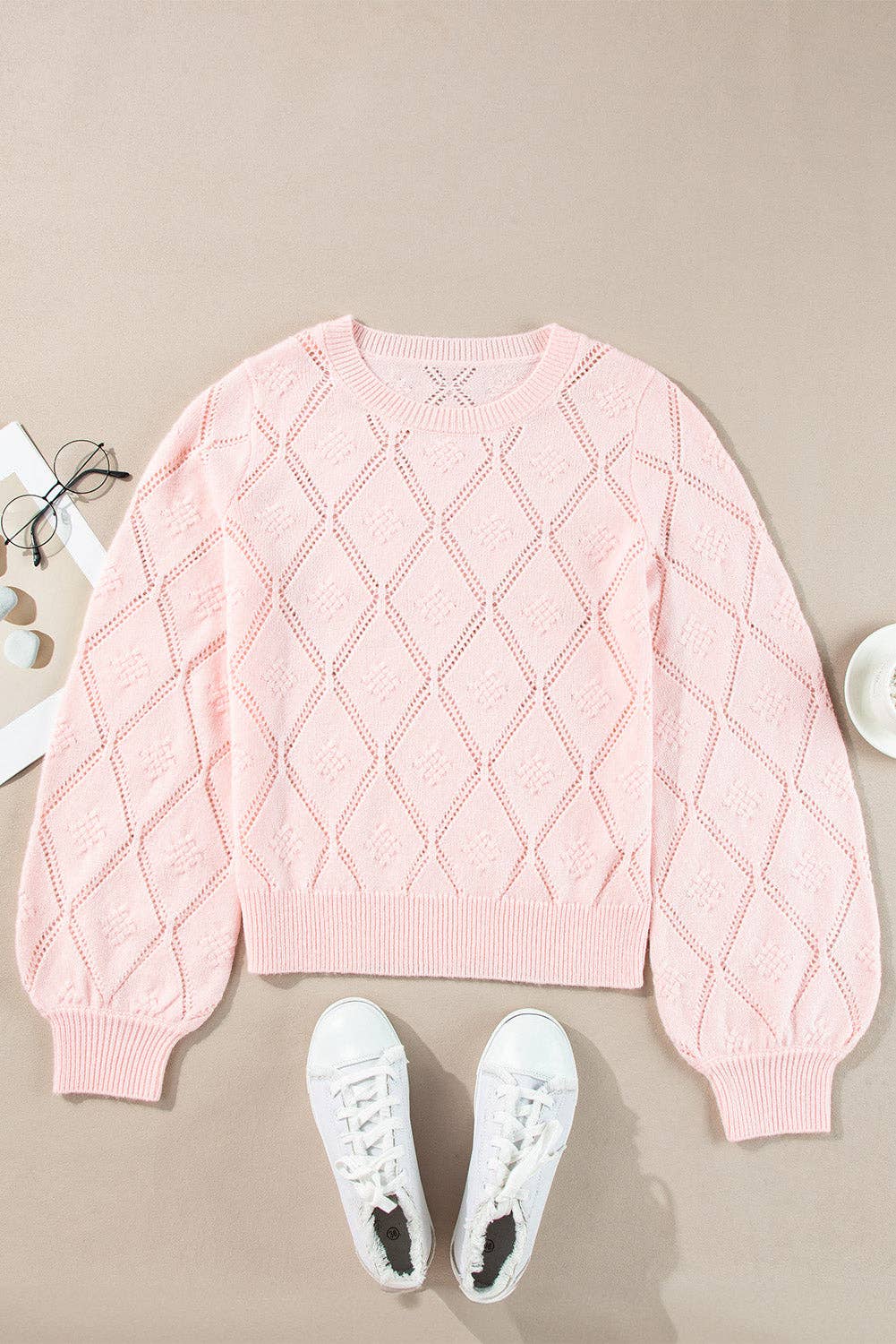 Knit Puff Sleeve Sweater