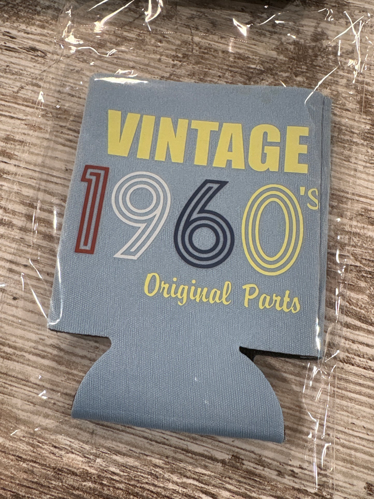 Vintage 1960's Original Parts Koozie - Light Blue