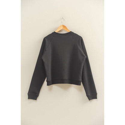 Raglan Sleeve Pullover Sweater