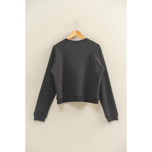 Raglan Sleeve Pullover Sweater