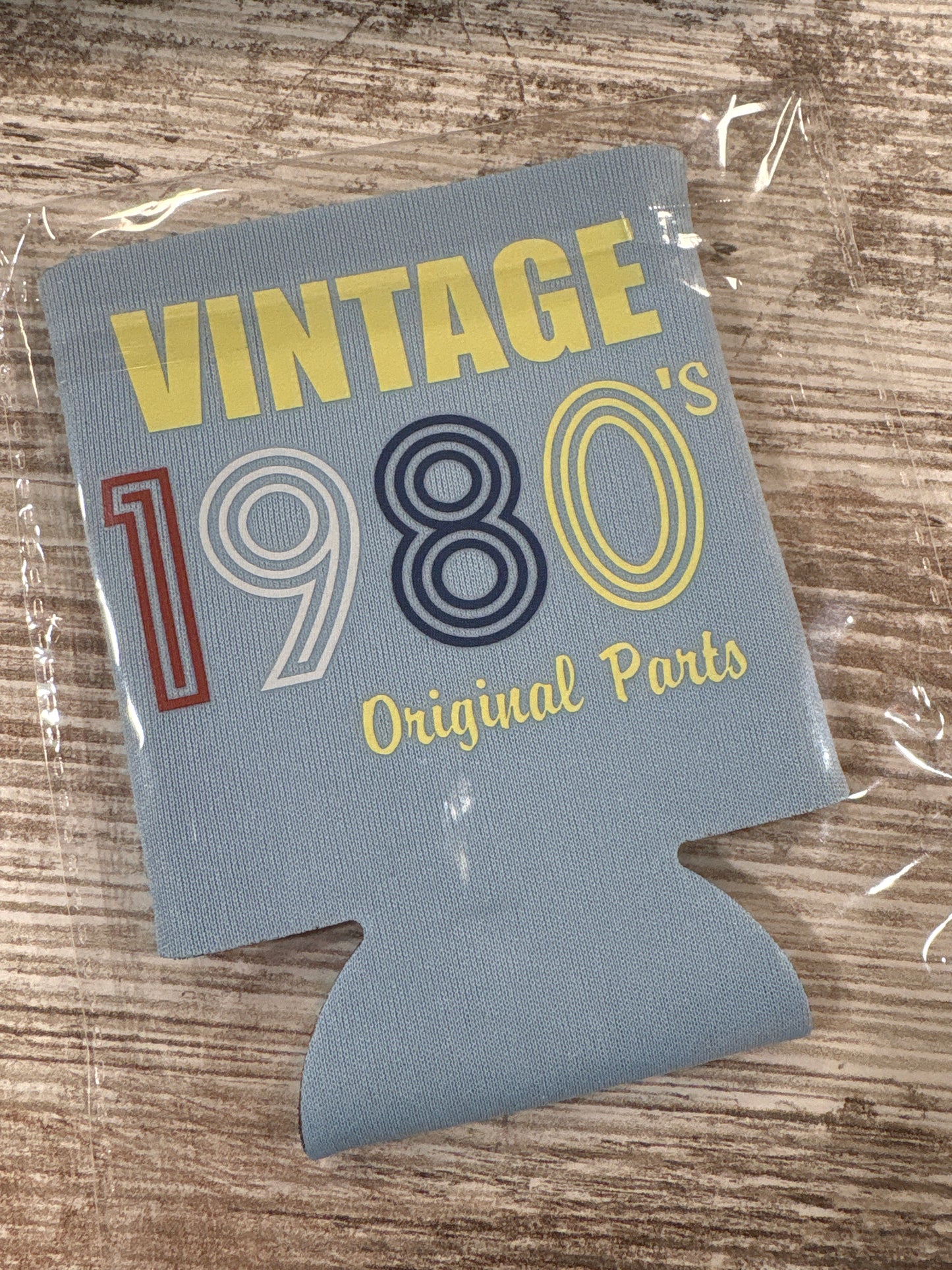 Vintage 1980's Original Parts Koozie - Light Blue