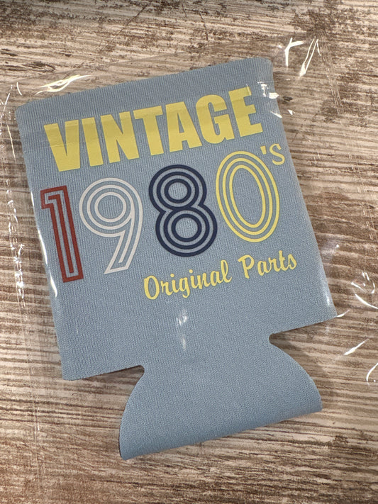 Vintage 1980's Original Parts Koozie - Light Blue