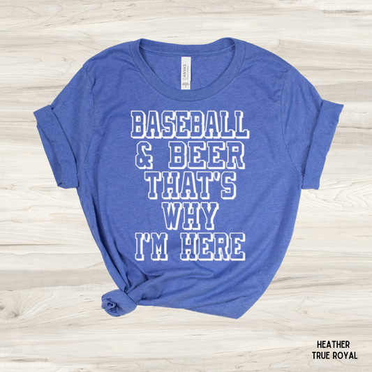 Baseball & Beer... Graphic Tee