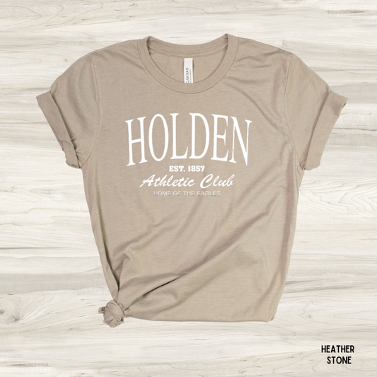 Adult - Holden Athletic Club SS Tee - White Print