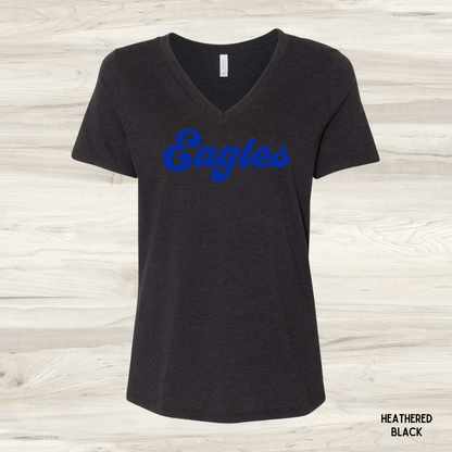 Adult - Holden Eagles Script V-Neck Graphic Tee (Women's)