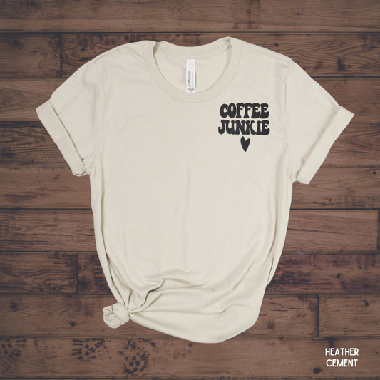 "Coffee Junkie" Graphic Tee
