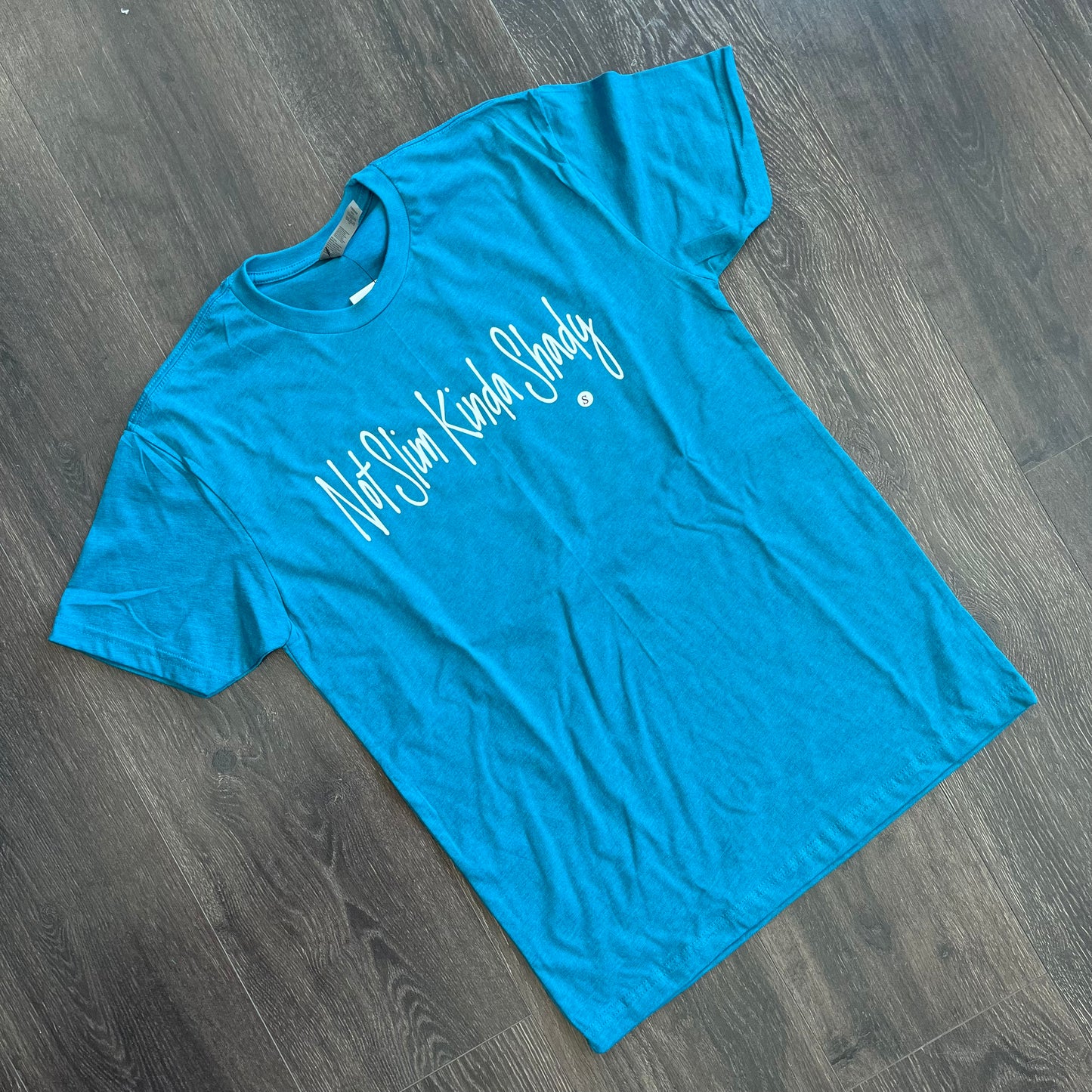 Not Slim, Kind Shady Graphic Tee - Teal