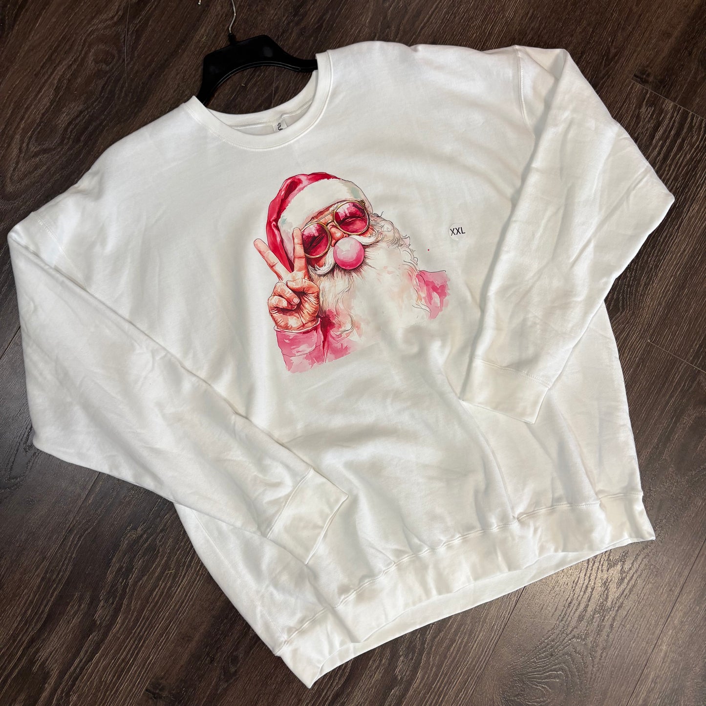 Santa Bubble Gum Graphic Crewneck - Last One - Size 2XL