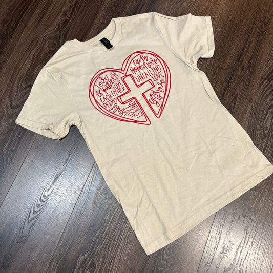 Heart Typography Graphic Tee