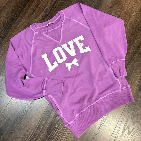 Love Bow Graphic Crewneck