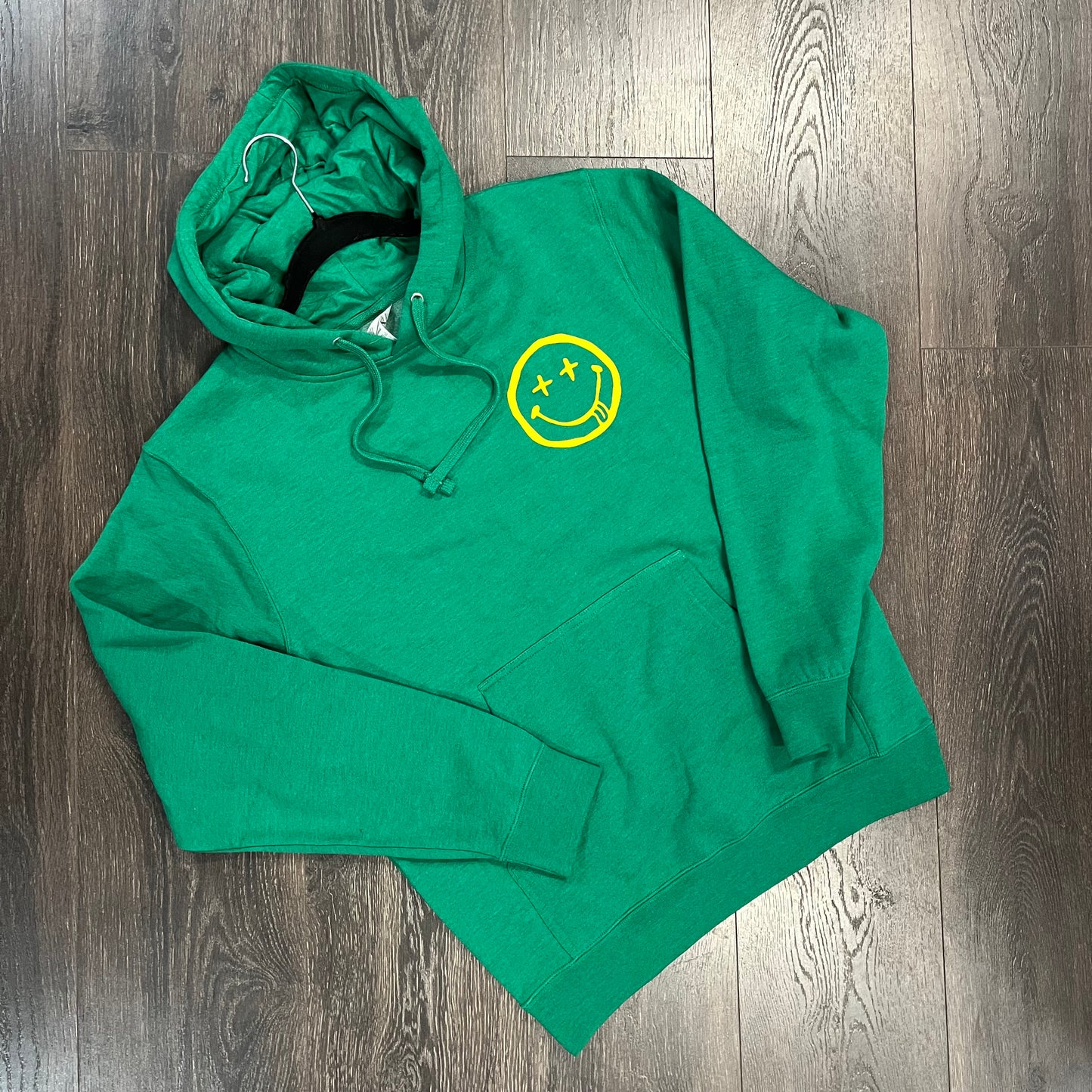 Smiley Face Pocket Graphic Hoodie