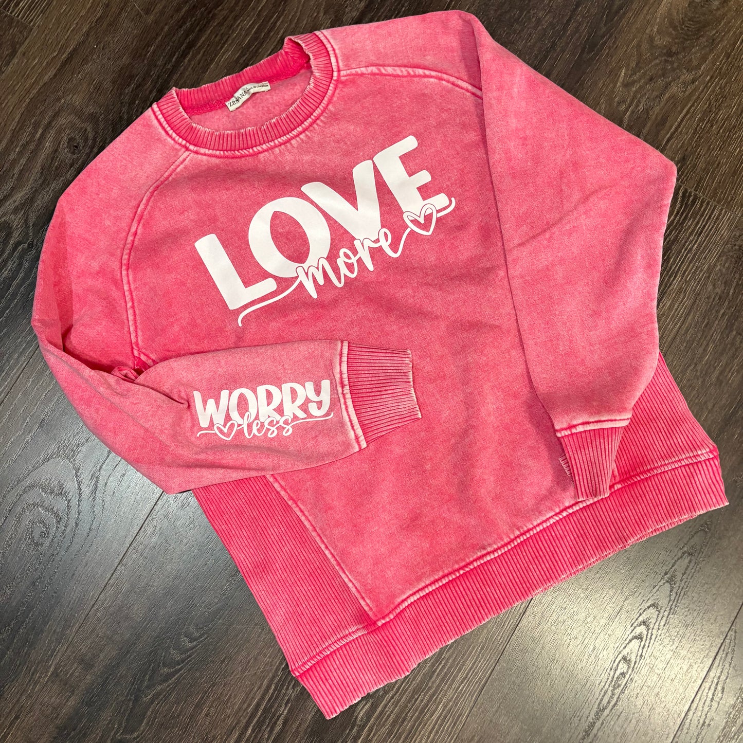 Love More, Worry Less Graphic Crewneck