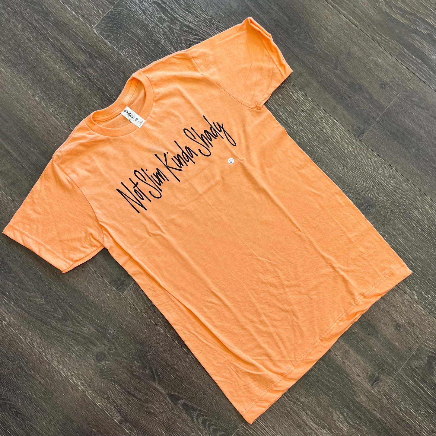 Not Slim, Kind Shady Graphic Tee - Orange