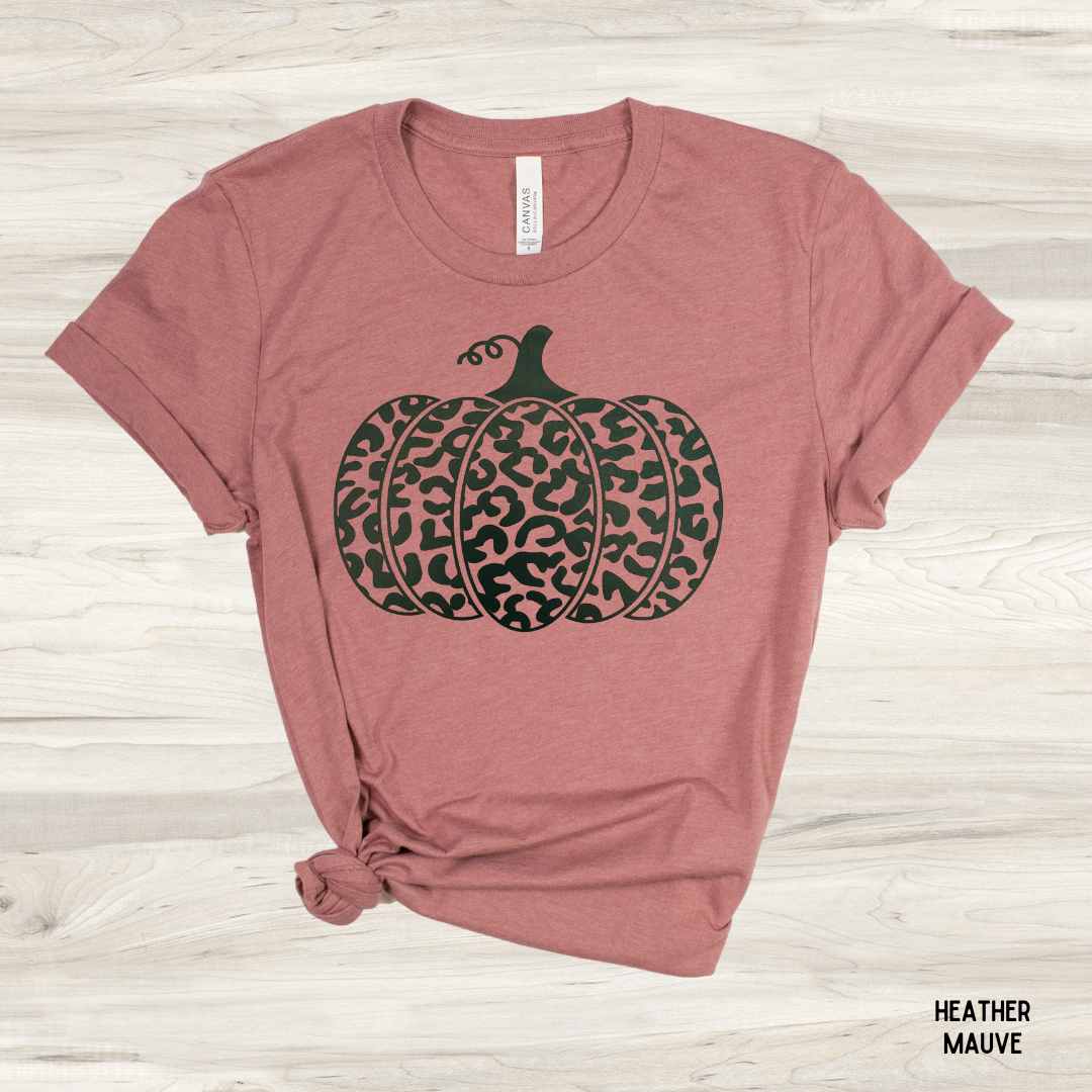 Leopard Pumpkin (Black) Graphic Tee