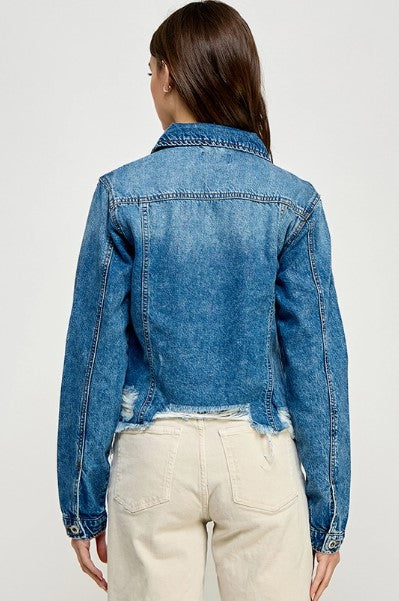 Ladies'  Cropcut Denim Jacket