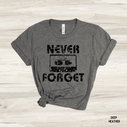 Never Forget, Mix Tape Graphic Tee