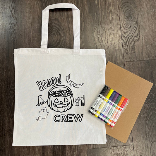 Tote Bag Coloring Kit - Boooo! Crew