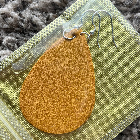 Faux Leather Drop Earrings 4