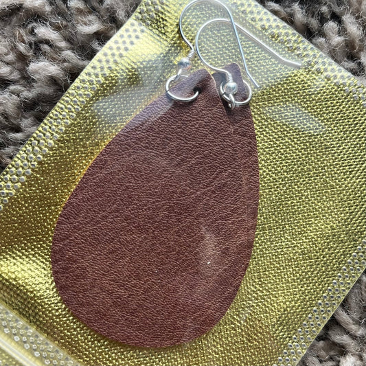 Faux Leather Drop Earrings 6