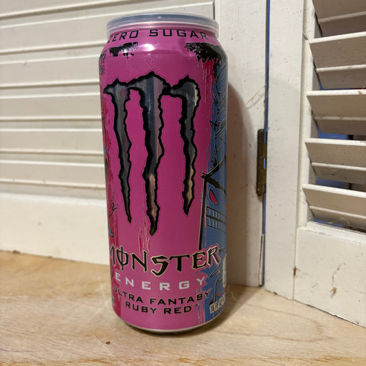 Recycled Can Candle - 16oz Ruby Red Monster