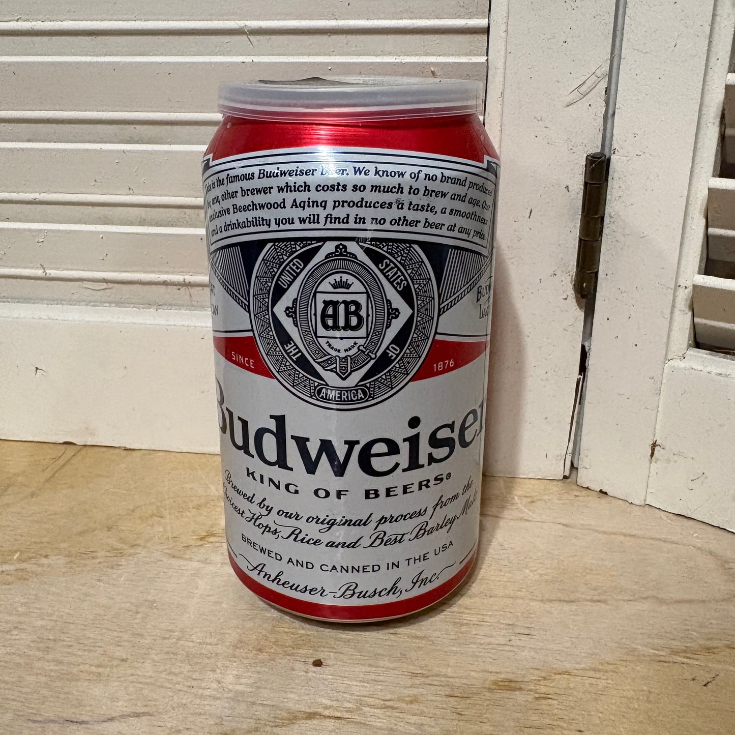 Recycled Can Candle - 12oz Citronella (Budweiser)