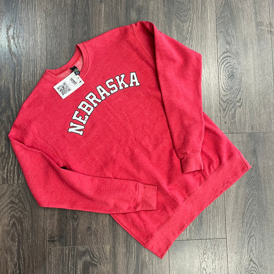 Red NE Graphic Crewneck