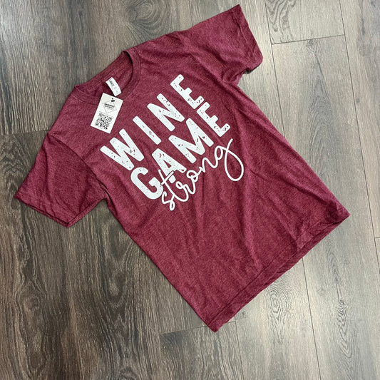 Wine Game Strong Graphic Tee