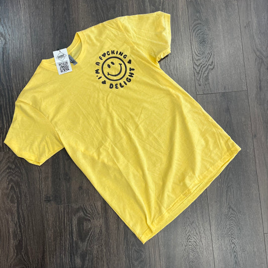 I'm a F*cking Delight Graphic Tee - Yellow