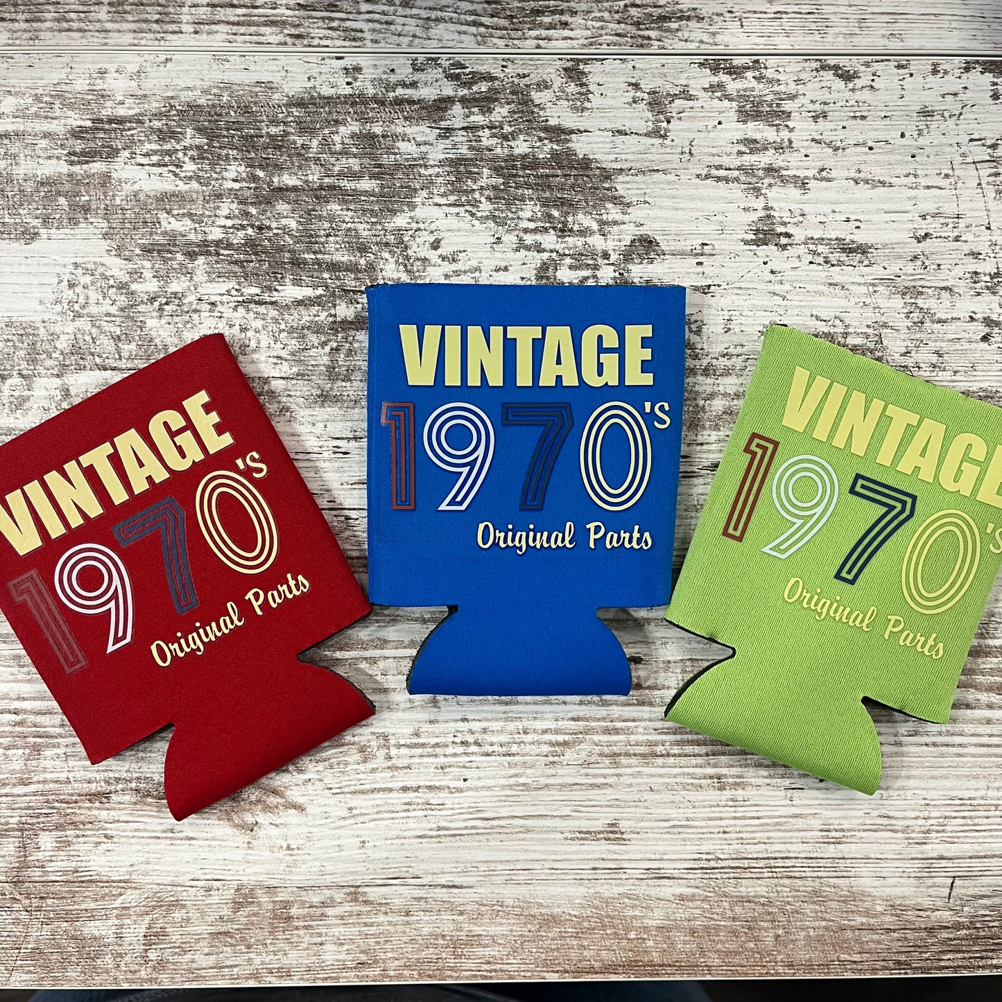 Vintage 1970's Original Parts Koozie