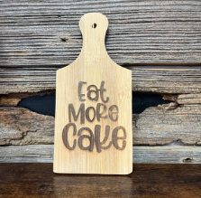 Eat More Cake (Rectangle) Deco Cutting Board | V's Workshop