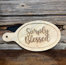 Simply Blessed Deco Cutting Board | V's Workshop