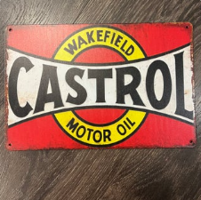 Castrol Motor Oil Tin Sign | Cave + Co.