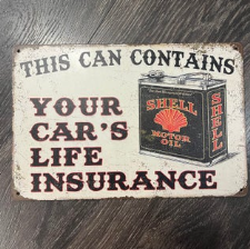 Shell Motor Oil Tin Sign | Cave + Co.