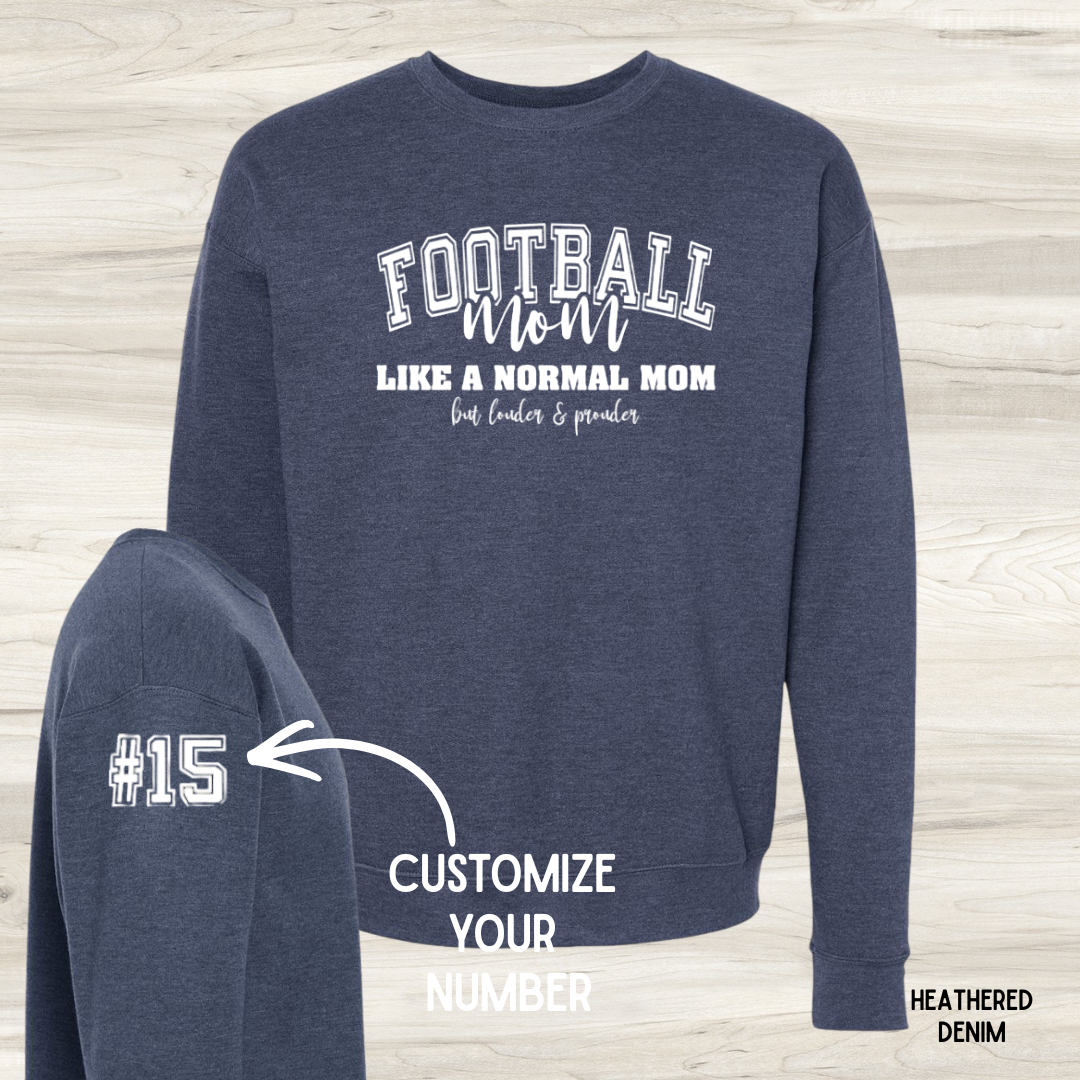 Football Mom *Custom Number*